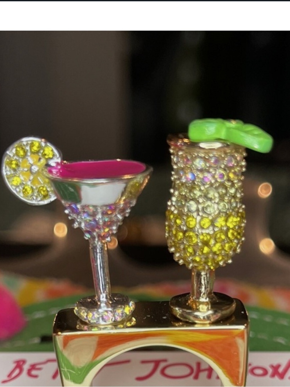 Betsey Johnson Island Drinks Ring - Picture 2 of 6